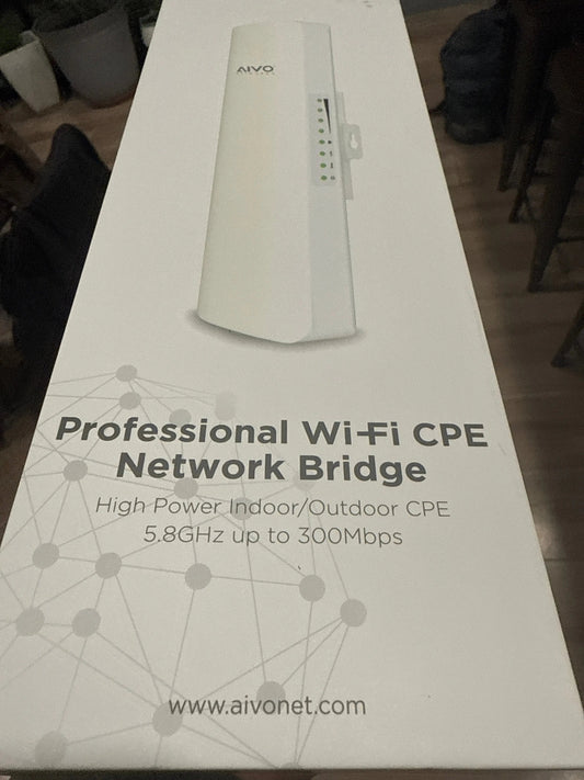AIVO ANCP3005Q Wi-Fi Bridge: Long-Range Backhaul for PoE Camera Networks - Avenger Security