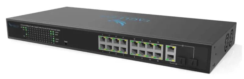Eagle Eye Networks 16 Port Managed POE+ with 2xGig Uplink - Avenger Security