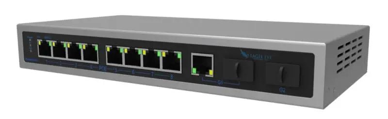 Eagle Eye Networks 8 Port Managed POE+ with 2xGig Uplink - Avenger Security
