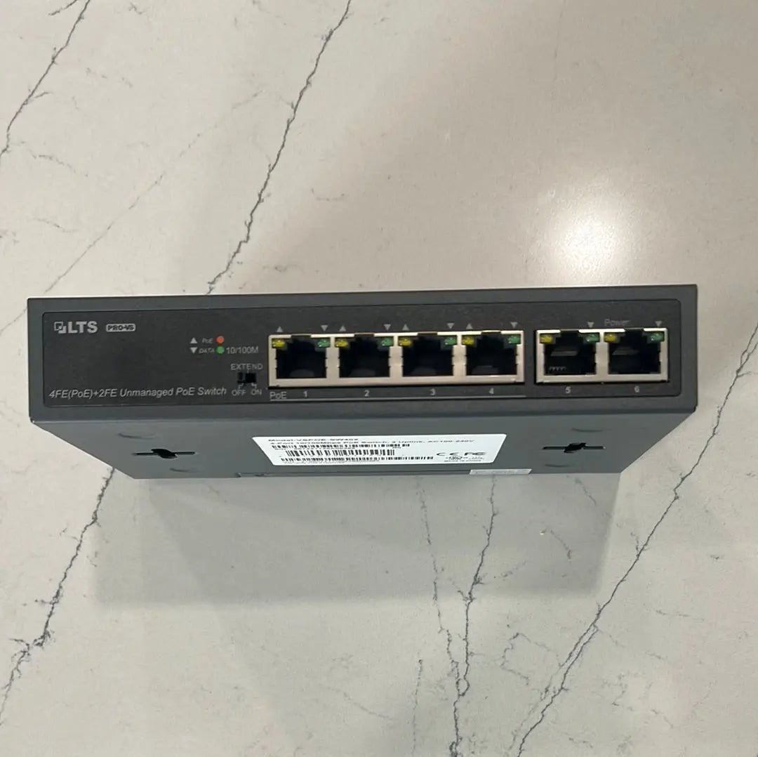LTS VSPOE - SW402 4 Port POE Switch with 2 Ports Uplink - Avenger Security