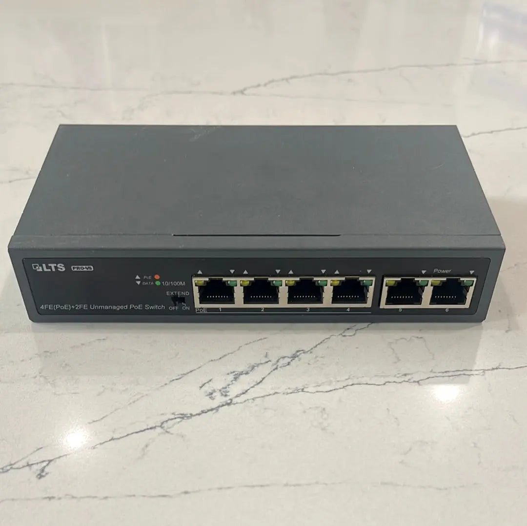 LTS VSPOE - SW402 4 Port POE Switch with 2 Ports Uplink - Avenger Security