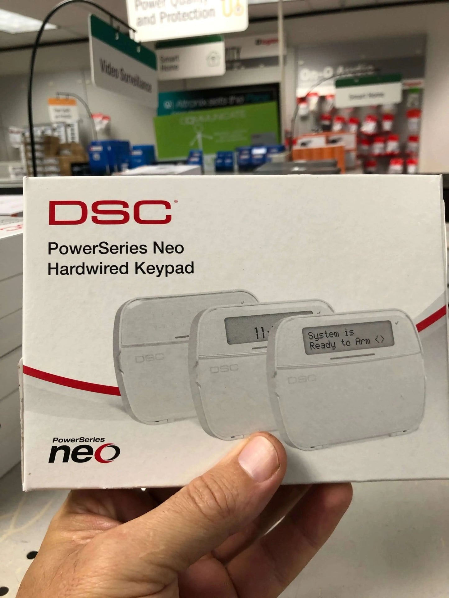 DSC neo HS2 LCD PowerSeries Full English Hardwired Keypad - Avenger Security