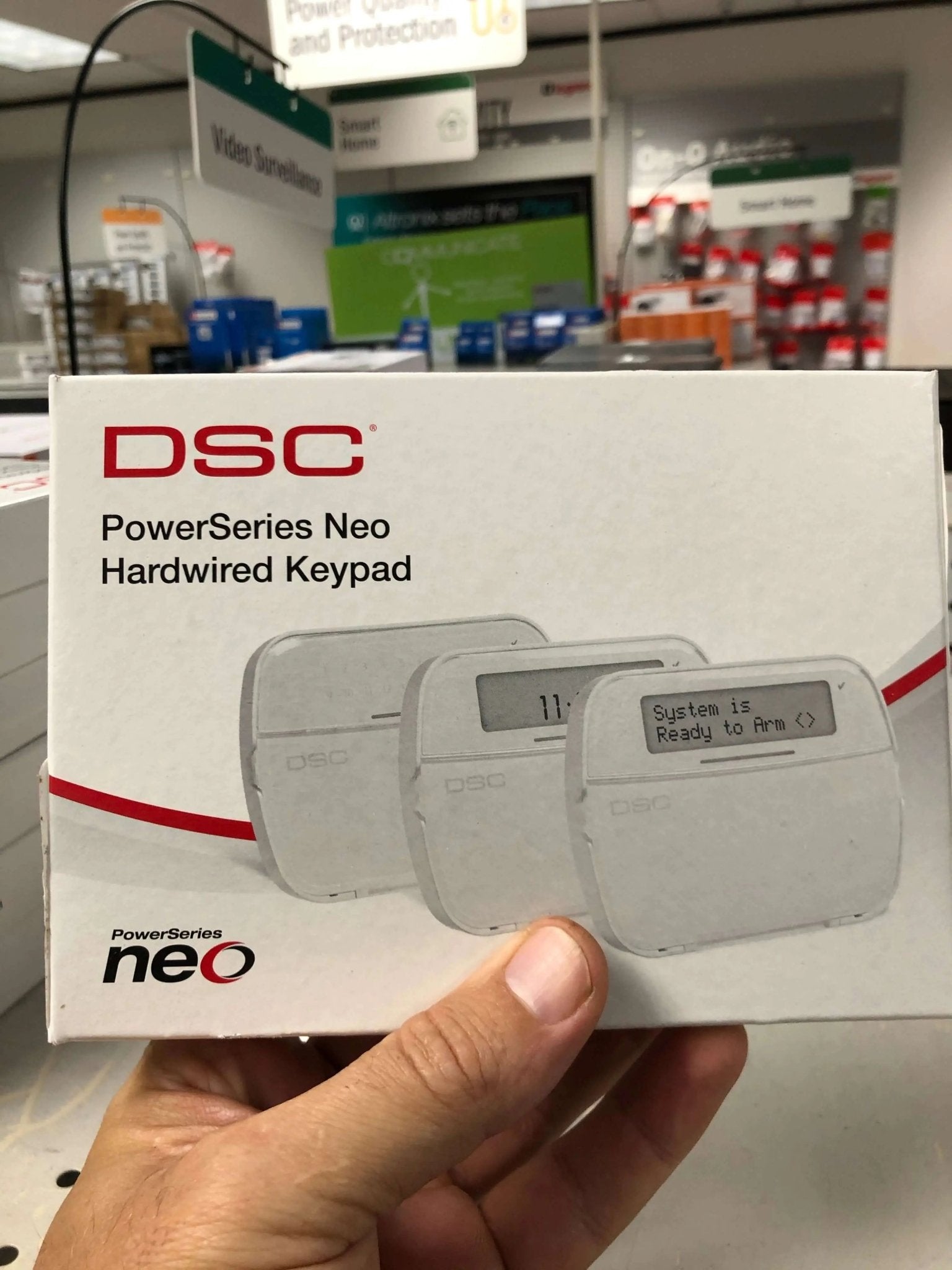 DSC neo HS2 LCD PowerSeries Full English Hardwired Keypad - Avenger Security